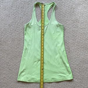 Lime green lululemon swiftly racer back tank